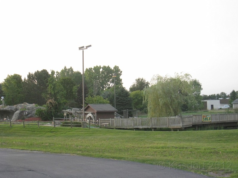 2012 Milford 30K 100.jpg - Minature golf course next to the start area.